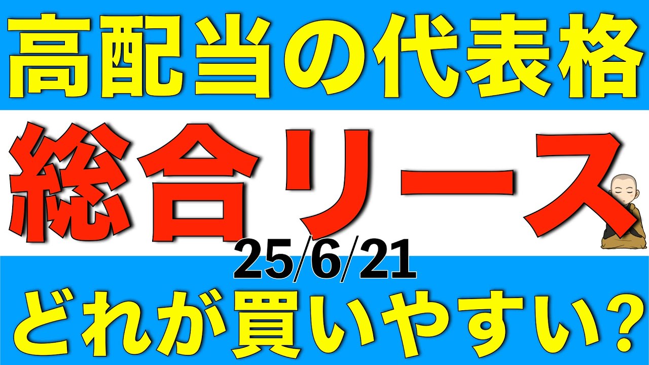 高配当の代表である総合リース業の最新の見通しを比較してどれが買いやすいか解説します