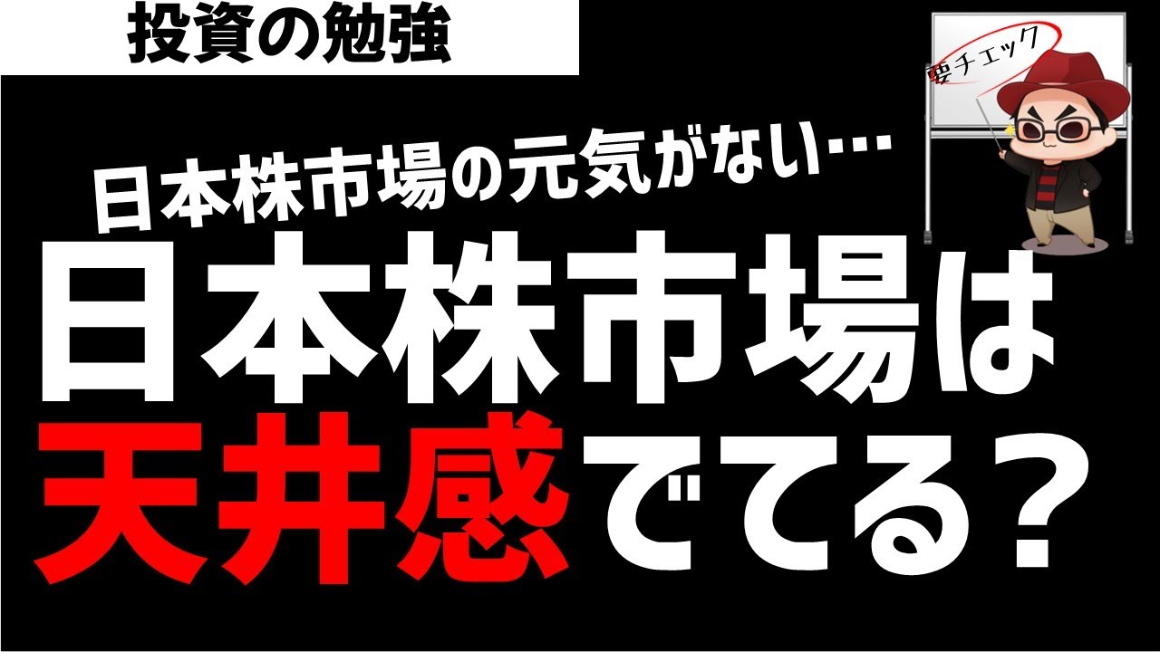 日本株市場は天井感がでているか？12月相場はどうなる？ズボラ株投資